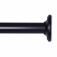 Sunzero 5/8" Black Tension Curtain Rod, 28-60"
