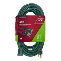 Ace Hardware 16/3 SJTWA  40' Green Medium Duty Outdoor Landscape Extension Cord
