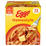 Kellogg's Eggo Waffles, Homestyle, 72-count