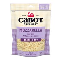 Cabot Shredded Part-Skim Mozzarella  Cheese, 8 oz