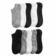 Sonoma Goods For Life Women's Sonoma Goods For Life® 10-Pack No Show Marled Socks, Size: 9-11, Grey