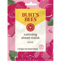 Burt's Bees Calming Sheet Mask with Rose, 99% Natural Origin