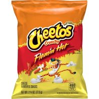Cheetos Cheese Flavored Snacks, Flamin' Hot Flavored, Crunchy
