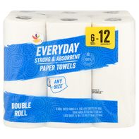 Store Brand 2-Ply Everyday Any Size Strong & Absorbent Double Roll Paper Towels