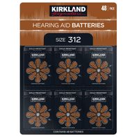 Kirkland Signature Hearing Aid Batteries, Size 312, 48-count