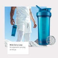 BlenderBottle 28-Ounce White Classic V2 Water Bottle & Shaker Cup