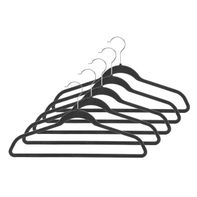 Whitmor Spacemaker® Flocked Suit Hangers - Black