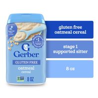 Gerber Gluten Free Oatmeal Cereal Baby Cereal Stage 1 Whole Grains Infant Cereal