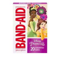 BAND-AID Bandages for Kids, Disney Princesses, Assorted, 20 ct