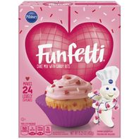 Pillsbury Funfetti Valentine's Cake Mix with Candy Bits, 15.25 Oz Box
