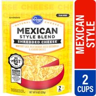 Kroger Mexican Style Blend Finely Shredded Cheese