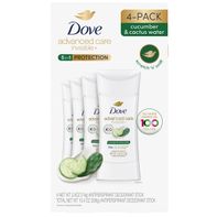 Dove Advanced Care Invisible+ Deodorant, 2.6 oz, 4-pack