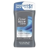 Dove Men+Care Deodorant Stick Clean Comfort Deodorant with 1/4 Moisturizing Cream
