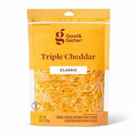 Good & Gather Triple Cheddar Marble Cheddar Wisconsin Sharp Cheddar & New York Sharp Cheddar Classic Cheeses