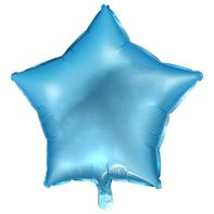13.5" Light Blue Star Foil Balloons