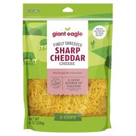 Giant Eagle Sharp Cheddar Finely Shredded Cheese