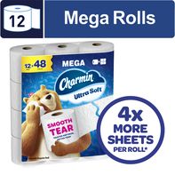 Charmin Toilet Paper Ultra Soft, Mega Rolls