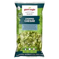 Giant Eagle Chopped Caesar Chopped Romaine Lettuce With: Parmesan Casear Dressing Grated Parmesan Cheese And Herb Seasoned Crouton Crumbles Salad Kit