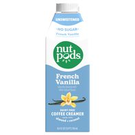nutpods No Sugar Unsweetened French Vanilla Coffee Creamer