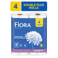 Fiora 2-Ply Extra Soft Extra Strong Lavender Double Rolls Bath Tissue