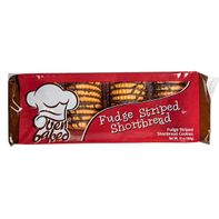 Oven Baked Fudge Striped Shortbread Cookies