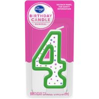 Kroger® Numeral #4 Birthday Candle