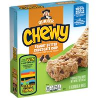 Quaker Granola Bars, Chewy, Peanut Butter Chocolate Chip