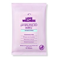 Love Wellness pH Balanced Wipes: Vulva Wipes - 15 ct