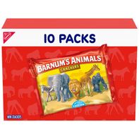 BARNUMS Original Animal Crackers, Kids Snacks, Snack Packs 10 oz