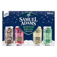 Sam Adams Primetime Beers Variety Pack, 12 fl oz, 24-count