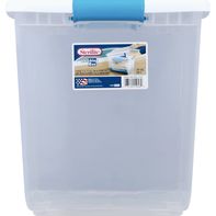 Sterilite Latching Box, White, 25 Quart