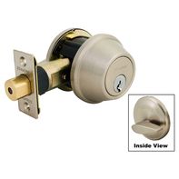 Master Lock Dsrn0615 Satin Nickel Tulip Single Cylinder Combo Door Lock