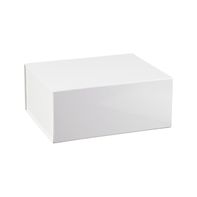 Collapsible Gift Box - White Glossy - 13" x 10-3/4" x 5-1/2"