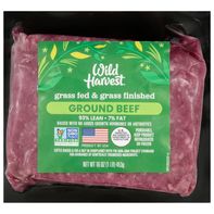 Wild Harvest Ground Beef, 93%/7%