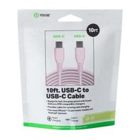 USB-C To USB-C Cable - Light Pink