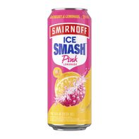 Smirnoff Ice Smash Pink Lemonade, Single Serve Can, 23.5 fl oz, 8% ABV