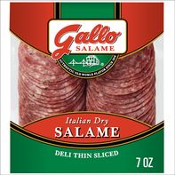 Gallo Salame Deli Thin Sliced Italian Dry Salame Lunch Meat, 7 oz
