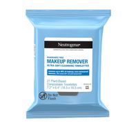 Neutrogena Fragrance-Free Cleansing Makeup Remover Face Wipes, 21 ct