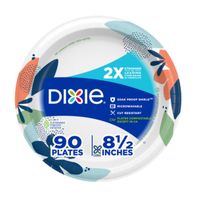 DIXIE Paper Plates, 8.5 Inch Lunch/Dinner Plate (Design May Vary)