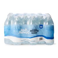 Well Market Purified Water Bottles, 24 CT, 16.9 OZ