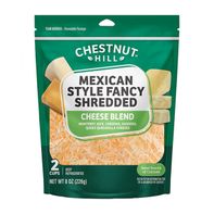 CHESTNUT HILL Mexican Style Four Cheese Finely Shredded Monterey Jack Cheddar Queso Quesadilla And Asadero Cheese