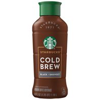 Starbucks Coffee Beverage, Premium, Black, Unsweet, Cold Brew