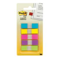 Post-it Flags, Assorted Bright Colors, .5 in. Wide, 100 Flags/On-the-Go Dispenser