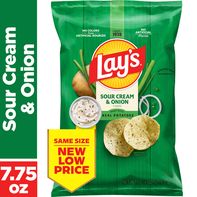 Lay's Potato Chips, Sour Cream & Onion Flavored