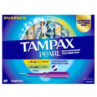 Tampax Pearl Advanced Duopack, 87-count