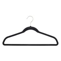 The Container Store Non-Slip Velvet Suit Hanger, 17-1/2 x 1/4 x 9 in - Black