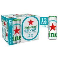 Heineken Silver Lager Beer, 12 Pack, 12 fl oz Cans