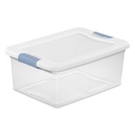 Sterilite 15 Quart Latching Box With White Lid