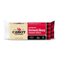 Cabot Seriously Sharp Cheddar Cheese Block, 8 oz