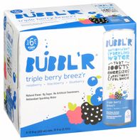 BUBBL’R Antioxidant Sparkling Water, triple berry breez'r